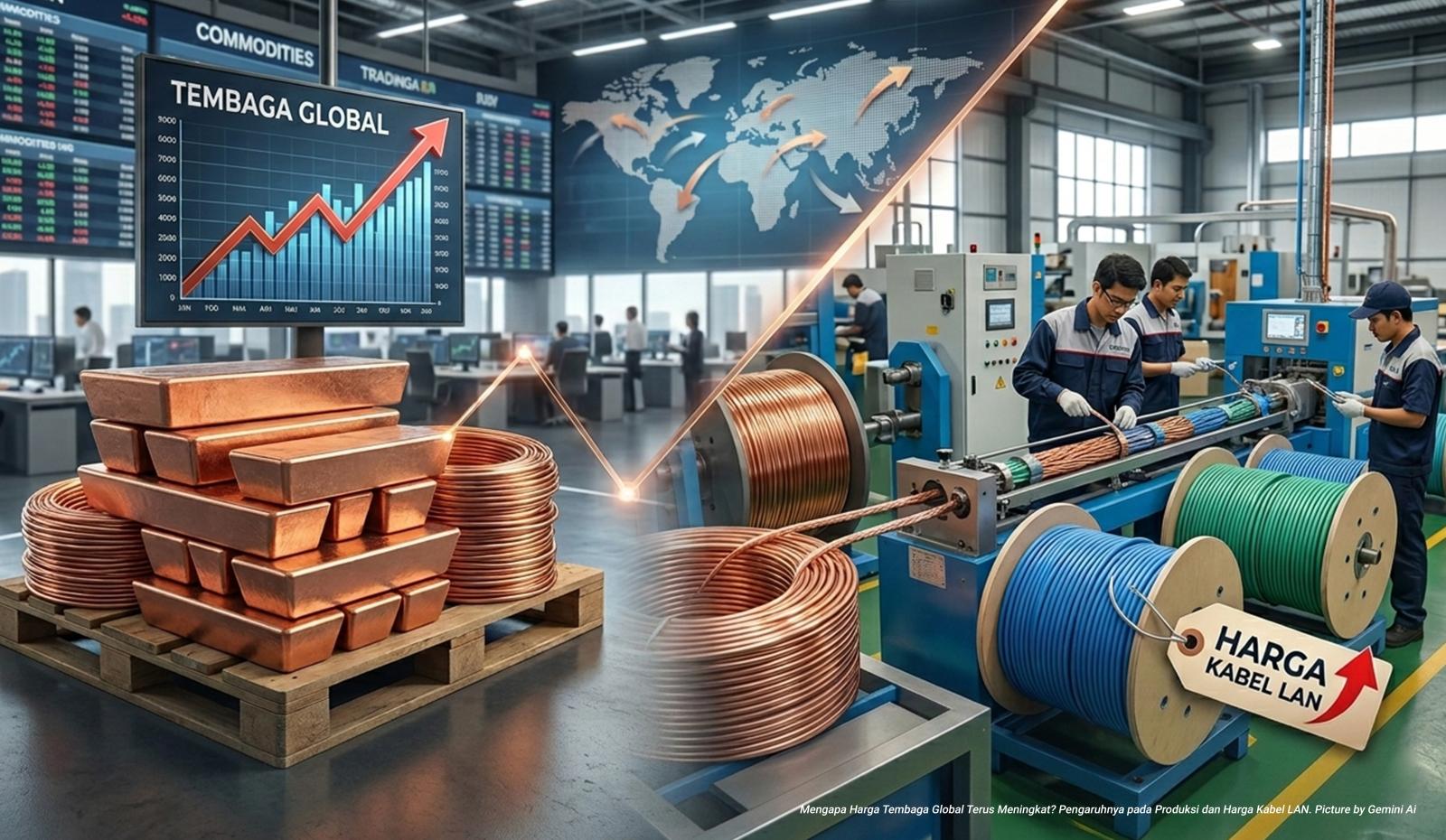Mengapa Harga Tembaga Global Terus Meningkat? Pengaruhnya pada Produksi dan Harga Kabel LAN