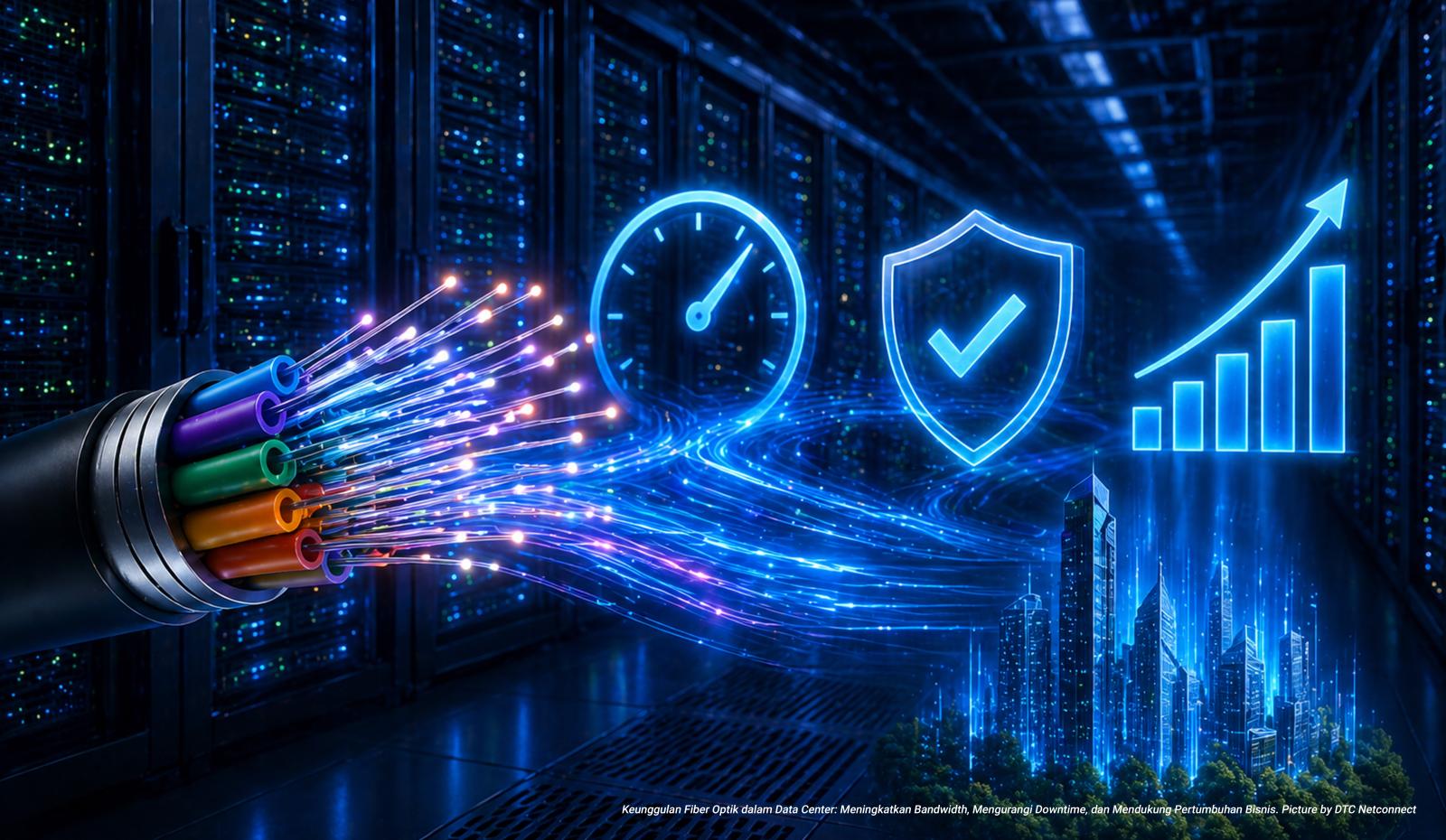 Keunggulan Fiber Optik dalam Data Center: Meningkatkan Bandwidth, Mengurangi Downtime, dan Mendukung Pertumbuhan Bisnis