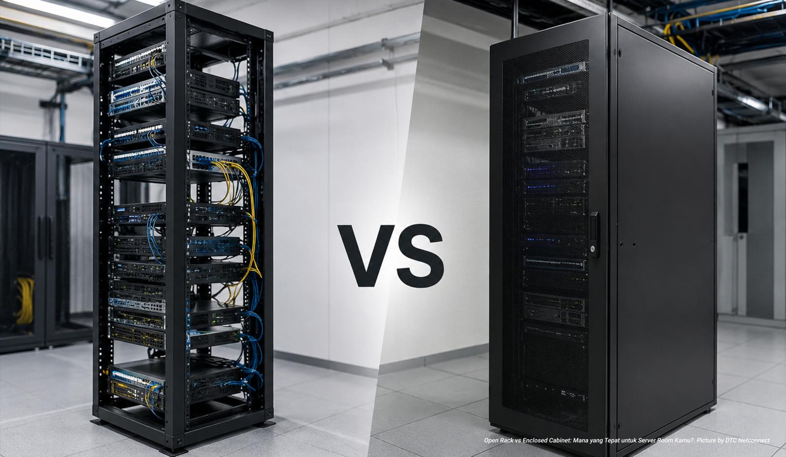 Open Rack vs Enclosed Cabinet: Mana yang Tepat untuk Server Room Kamu?