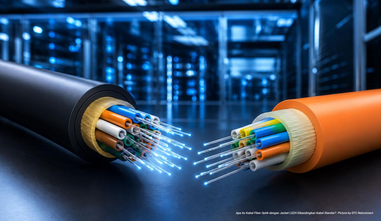 Apa Itu Kabel Fiber Optik dengan Jacket LSZH Dibandingkan Kabel Standar?