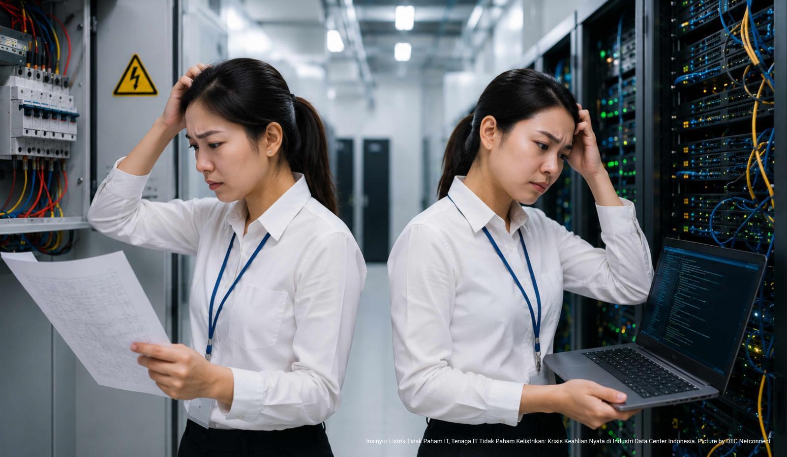 Insinyur Listrik Tidak Paham IT, Tenaga IT Tidak Paham Kelistrikan: Krisis Keahlian Nyata di Industri Data Center Indonesia