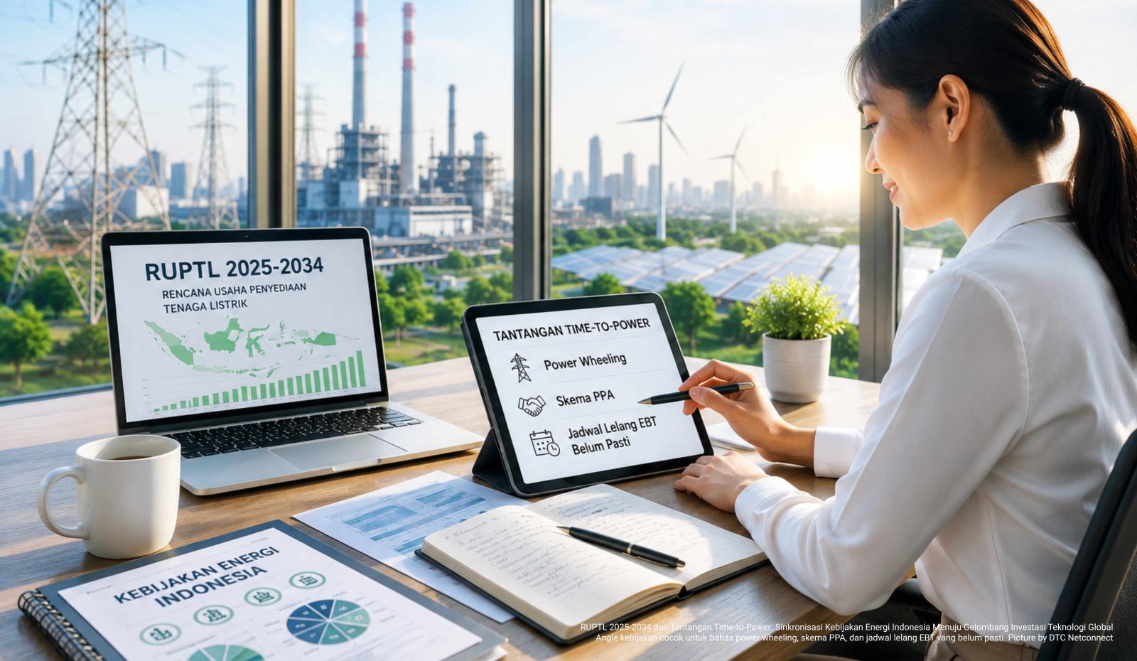 RUPTL 2025-2034 dan Tantangan Time-to-Power: Sinkronisasi Kebijakan Energi Indonesia Menuju Gelombang Investasi Teknologi Global Angle kebijakan cocok untuk bahas power wheeling, skema PPA, dan jadwal lelang EBT yang belum pasti