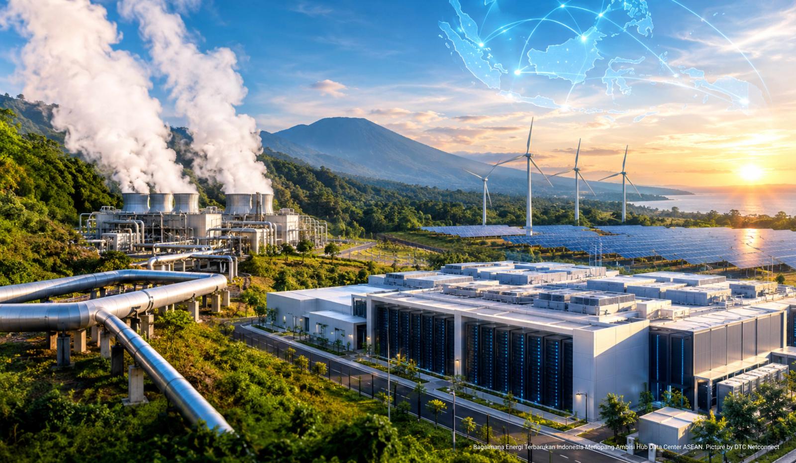 Dari Geothermal ke Gigawatt: Bagaimana Energi Terbarukan Indonesia Menopang Ambisi Hub Data Center ASEAN