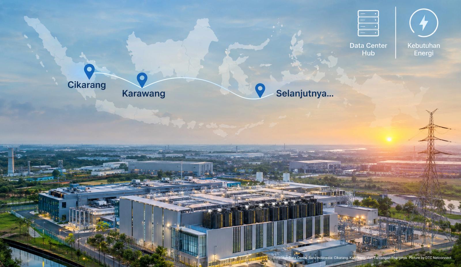 Peta Hub Data Center Baru Indonesia: Cikarang, Karawang, dan Tantangan Energinya