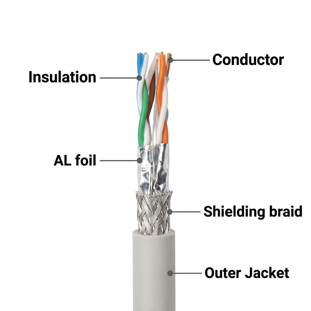 DTC Cable U/FTP Category 6A Grey 23 AWG